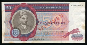 �U�C�[�� - 50 �U�C�[�� SPECIMEN ���� 1980 - P-25a P25a (XF)