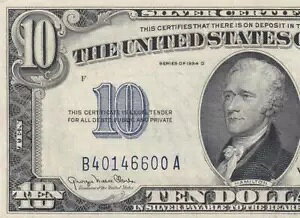 1934-D �č� $10 **��ؖ���** B (( EF ))