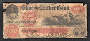 1860 �N $100 �j���[���[�N�B�j���[���[�N�s�̌C�Ɗv�̋�s �p�~���ꂽ����