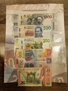���L�V�R UNC ���㎆�� 20�A50�A100�A200�A500�A1,000 �̑S 6 ���̃Z�b�g�B