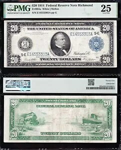 �ƂĂ��f�G�ȑ�_�őN���� VF 1914 $20 ���b�`�����h FRN ����! PMG25�I E14553303A