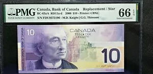 �J�i�_��s 2001 $10 BC-63aA ��֕i (SN:FDU9373196) PMG GEM66
