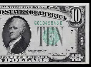 HG $10 1934A �~���[���A�M������s�� G01045848B �V���[�Y A 10 $�Abp404 �V�J�S