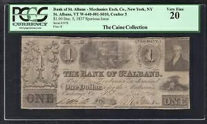 1837�N $1 �Z���g���C�X��sALBANS �o�[�����g �I�u�\���[�g�m�[�g PCGS VERY FINE-20