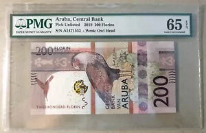 ARUBA 2019 200 �t������ P 25 a UNC PMG 65 EPQ