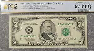 1993�N $50 �A�M������s�j���[���[�N���� PCGS 67PPQ SUPERB GEM UNC
