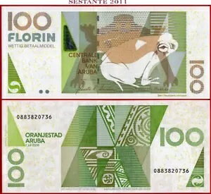 ARUBA 100 FLORIN 1 7 2008 P 19b UNC 100$ ���瑗������