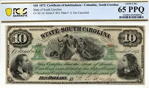 1873 $10 �T�E�X�J�����C�i�B�A�R�����r�A���� - PCGS 65 PPQ!�S�[�W���X��GEM�I PQ+
