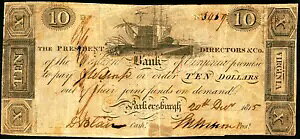 VA $10 �p�[�J�[�Y�o�[�O (H) (��) �o�[�W�j�A 1815 �N 12 �� �o�[�W�j�A������s
