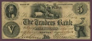 1858 �g���[�_�[�Y �o���N�A�{�X�g���A�}�T�`���[�Z�b�c $5 �p�~���ꂽ���� No.4172 (60502)