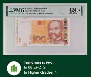 [1 �����㎿] �N���A�`�A 100 �N�i 2002 P41 PMG 68 �f���炵����� UNC EPQ �X�^�[