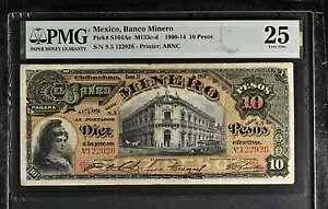 ���L�V�R 10 �y�\�A�o���R �~�l�� �`���� S 164Ac 1900-1914 PMG 25 .VERY FINE