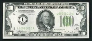 FR�B 2152-Llgs 1934 $100 LGS ���C�g�O���[�� �V�[�� �t�����X�A�J���t�H���j�A�B�T���t�����V�X�R ������