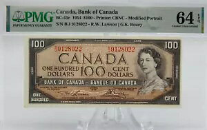 PMG �i�t�� 1954 �N �J�i�_��s�� 100 BC-43c UNC 64 (BT401)