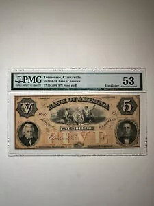 �o���N �I�u �A�����J �e�l�V�[ �N���[�N�X�r�� $5 1856-58 �c�� 53 �����ʂɂ���