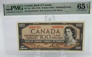 PMG �i�t 1954 �N�J�i�_��s�� 100 �h�� BC-43c UNC 65 (BT402)