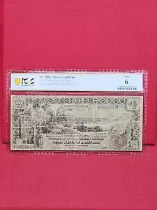 1896 �N $1 �h����ؖ��� Fr.225 ����m�[�g PCGS 6 GOOD �O���[�h!
