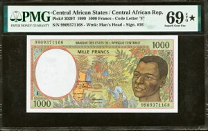 �����A�t���J���� 1000 �t���� 1989 P-??302Ff GEM UNC PMG 69 EPQ/STAR TOP POP