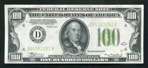 FR�B 2152-Dlgs 1934 $100 LGS ���C�g�O���[�� �V�[�� FRN �N���[�u�����h�A�I�n�C�I�B ������