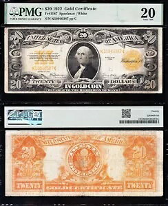 �ƂĂ��f�G�ȑ�_�őN���� VF 1922 $20 �S�[���h�ؖ���! PMG20�I���������I 40387