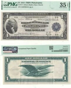 1918 �N $1 �A�M������s�� F-717 PMG Ch VF-35 EPQ