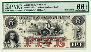1850 �N��`60 �N�� 5 �h���̃g�E�����R�V�����s - �E�B�X�R���V���B���E�p�� �p�~���ꂽ���� - PMG 66 EPQ!