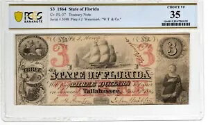 FL-25 CR-37 1864 �h�� 3 �t�����_���� - PCGS-B Choice Very Fine 35!