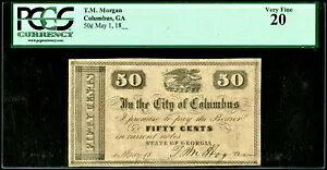�W���[�W�A�B�̔p�~���ꂽ�ʉ� 1800 �N��̃R�����o�X�s GA 50 �Z���g���� PCGS VF20
