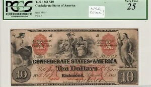 T-22 PF-1 $10 ��R���� 1861 - PCGS-C Very Fine 25