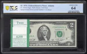 �t���p�b�NFR�B 1935-F 1976 $2 FRN �W���[�W�A�B�A�g�����^ PCGS ����������-64
