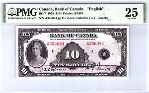 �J�i�_ $10 �h�� 1935 �s�b�N�ԍ� BC-7 �p�� PMG 25 ���ɏ㎿