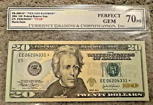 2004 $20 �p�[�t�F�N�g �W�F�� 70 PQ �X�^�[ �m�[�g �t�@���V�[ �V���A���ԍ� *�p�[�t�F�N�g �O���[�h*