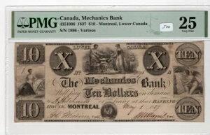 �J�i�_ 1837 �N $10 PMG VF 25 PMG ���� VF 25 �����g���I�[���A���[���[ �J�i�_ �p�~
