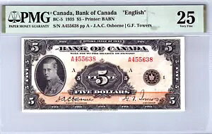 �J�i�_ $5 �h�� 1935 P-BC-5 �p�� PMG 25 ���ɍׂ���