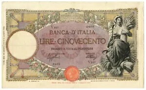 500 ���� CAPRANESI MIETITRICE TESTINA BI L'AQUILA 23/08/1943 BB