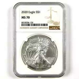 2020 アメリカン シルバー イーグル MS 70 NGC $1 Unc SKU:CPC6441