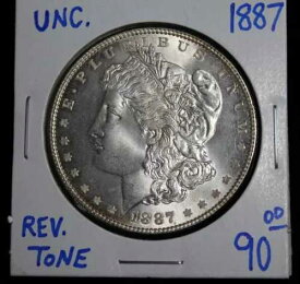 1887年モルガンドル1$「UNC」素敵な銀貨！