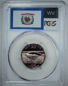 2005-S 25�Z���g �B�N�H�[�^�[ PCGS PR69 DCAM �E�F�X�g�o�[�W�j�A �N���b�h 24crt0519