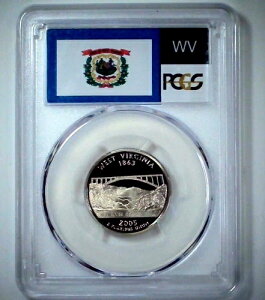 2005-S 25�Z���g �B�N�H�[�^�[ PCGS PR69 DCAM �E�F�X�g�o�[�W�j�A �N���b�h 25wct0109
