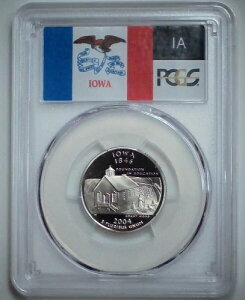 2004-S 25�Z���g �B�N�H�[�^�[ �A�C�I�� PCGS PR69 DCAM CLAD 24hul0531