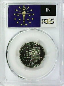 2002-S 25�Z���g �B�N�H�[�^�[ �C���f�B�A�i PCGS PR69 DCAM CLAD 22�J�b�g0507
