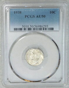 1938�N���}�[�L�����[�_�C�� PCGS AU50 �I���W�i�����X�^�[ �Ӓ�ς� �V�i�z���_�[ #W45A