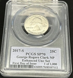 2017-S �W���[�W�E���W���[�X�E�N���[�N ATB �N�H�[�^�[ PCGS SP70 ���s����..#G175
