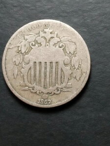 1867 �V�[���h �j�b�P�� $0.05 �Z���g/�����Ȃ� �_�C �u���C�N�\�ʕt���̔������ڍׂȃR�C���ł��B