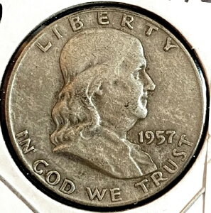 1957-D �t�����N���� �n�[�t�_���[ 90% �V���o�[ - FBL - VF/XF - 148