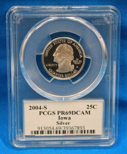 2004-S �A�C�I�� �N�H�[�^�[ �O���[�h PR69DCAM PCGS # 913054.69/39367893 - �V���o�[