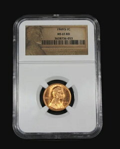 1969�N S �����J�[���Z���g�L�O�y�j�[ NGC MS65RD UNC MS 65 RD �ؖ����ԍ� 3628736-053