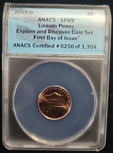 2019 D �����J�[���V�[���h �Z���g�y�j�[ 1�Z���g ANACS SP69 | Explore Discover First Day FDOI