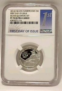 2016 S �V���o�[ CUMBERLAND GAP 25c NGC PF-70 �E���g���J���I ���s����!