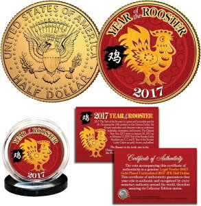 2017�N ���� CNY �V�N�̃��[�X�^�[ 24K �����b�L JFK 1/2 �h���R�C��-